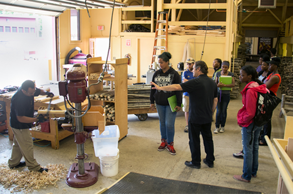 La Lune craftsmen handcraft rustic furniture using the same methods, tools, and materials as those of the early artisans.