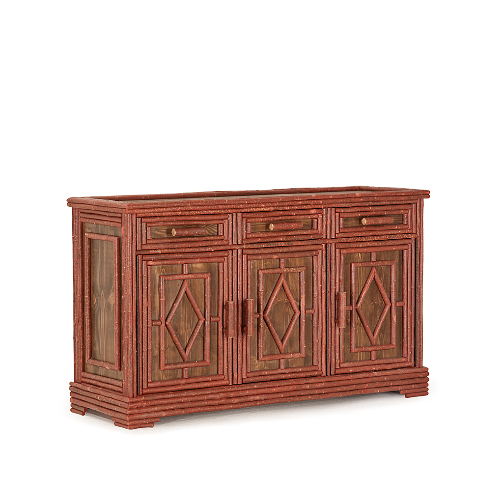 Marco Buffet 2118 Redwood finish Medium Pine background La Lune Collection rustic furniture