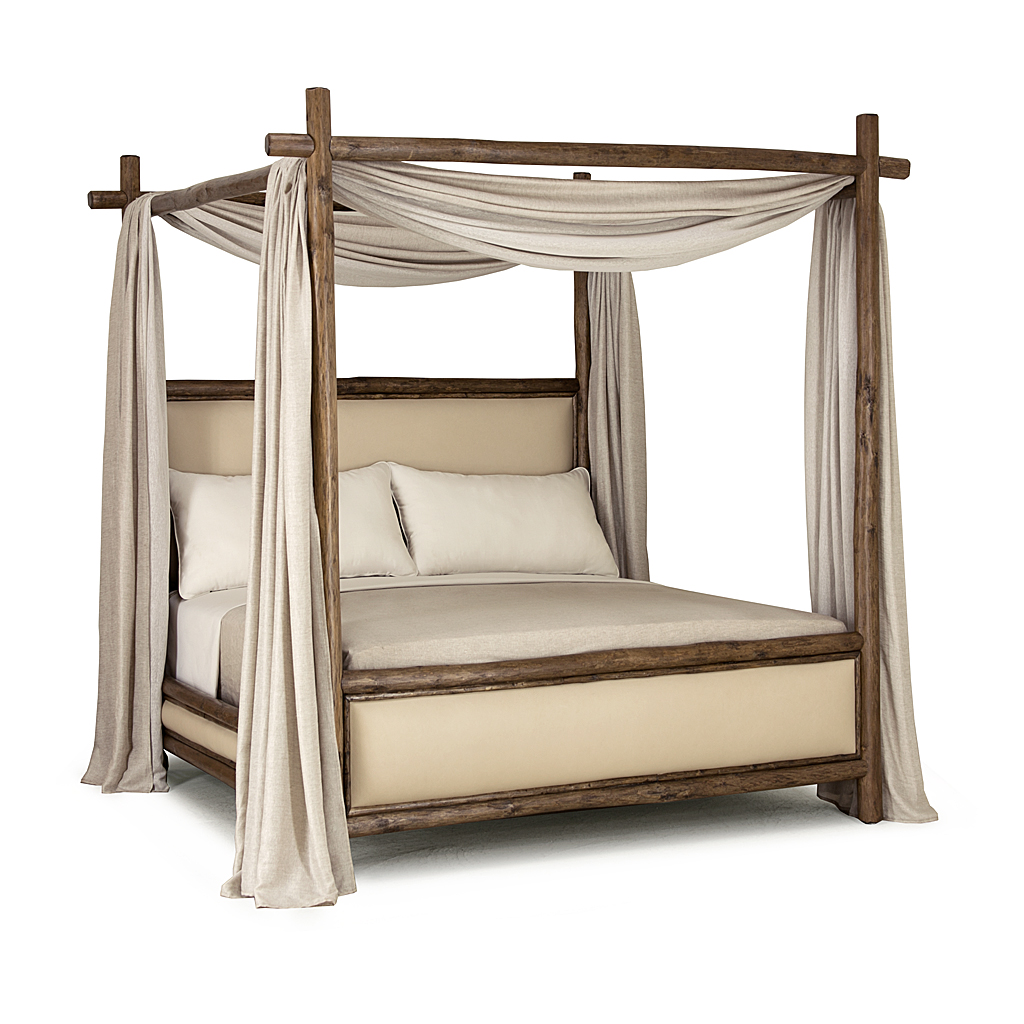 Beau Canopy Bed 4544 Kahlua finish La Lune Collection rustic furniture