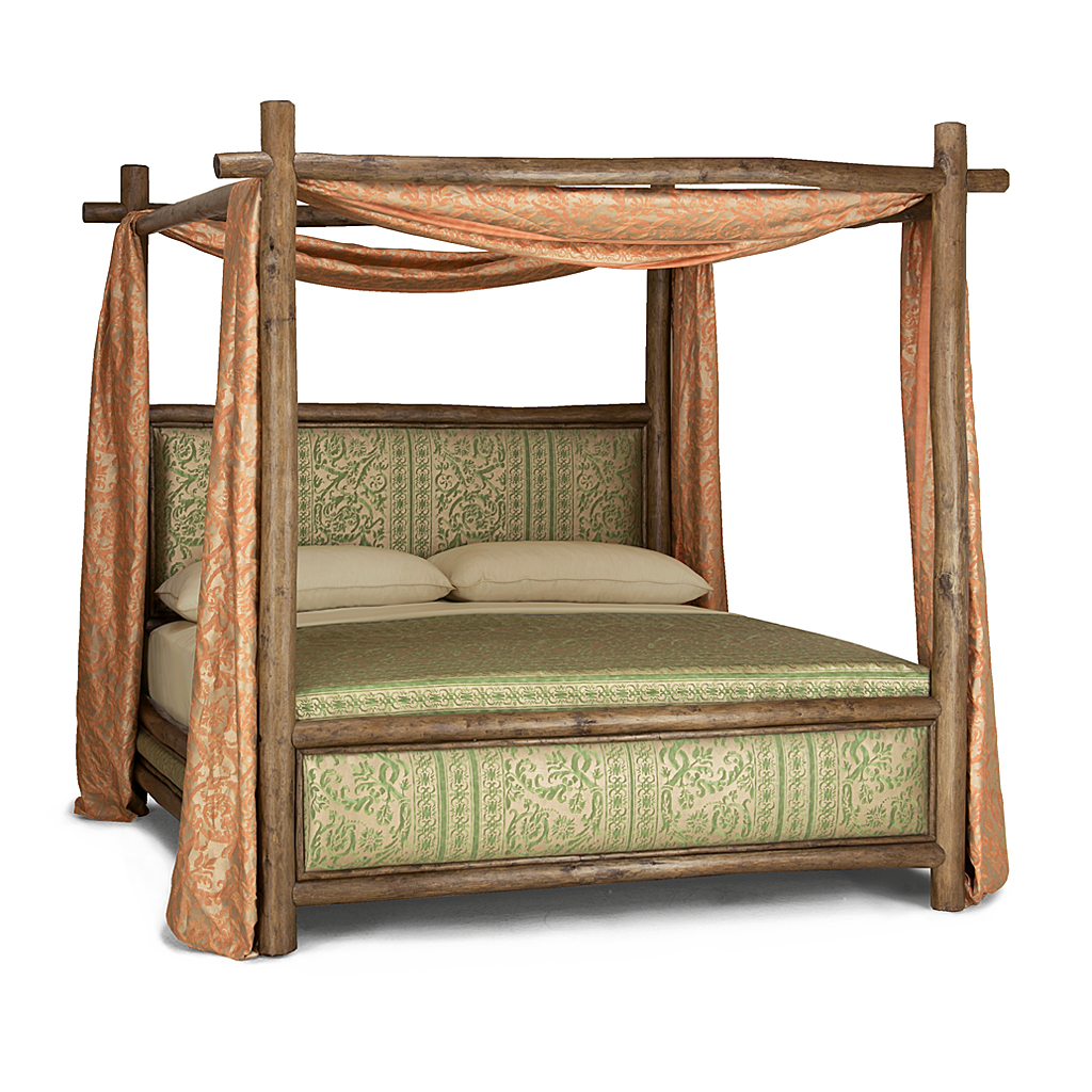 Beau Canopy Bed 4546 Kahlua finish La Lune Collection rustic furniture