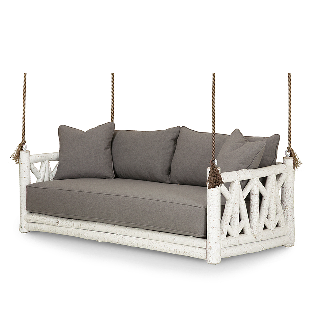 Linus Hanging Daybed 4635 Antique White finish La Lune Collection rustic furniture