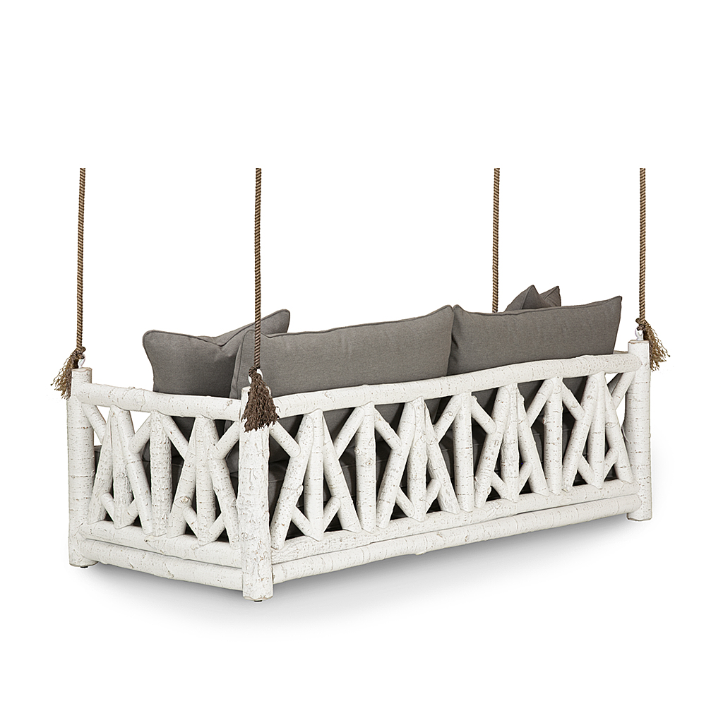 Linus Hanging Daybed 4635 Antique White finish La Lune Collection rustic furniture