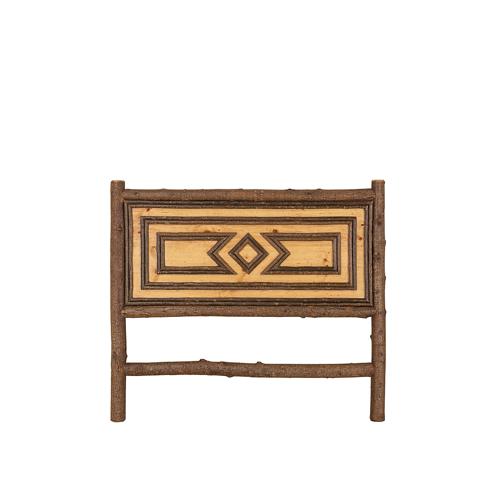 Lulu Headboard 4234 Natural finish with Light Pine background La Lune Collection rustic furniture