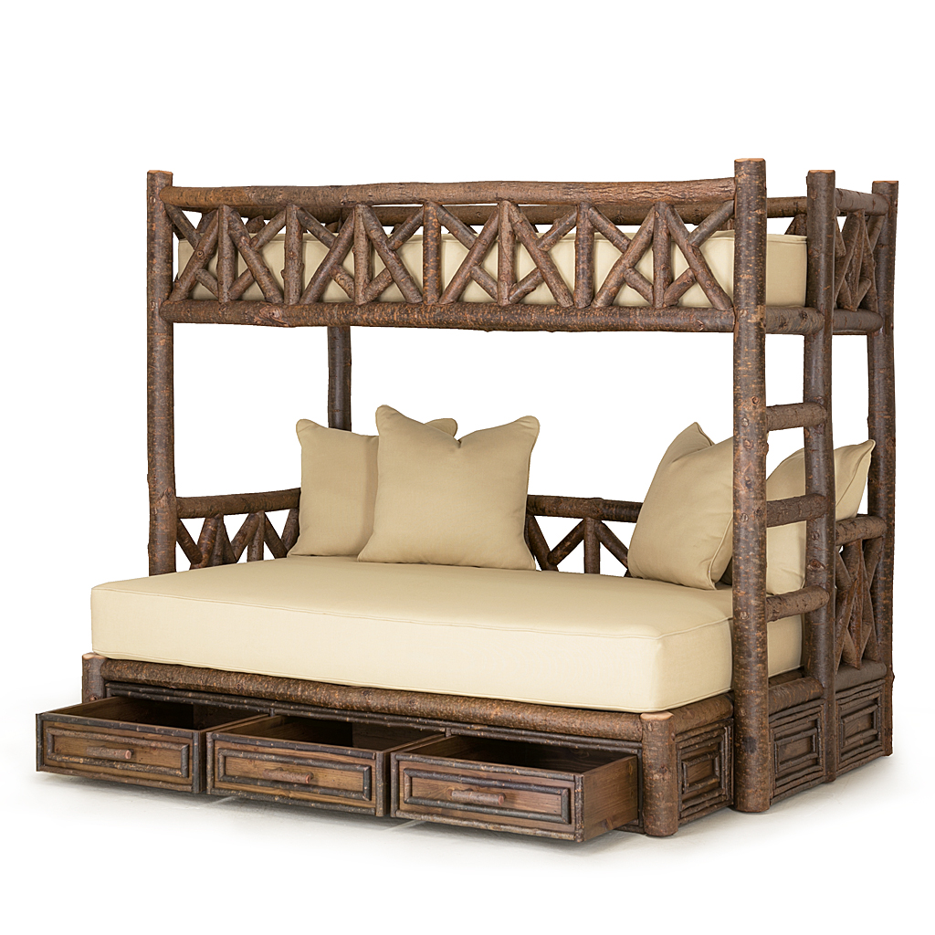 Alfie Bunk Bed with Drawers 4622R Natural finish La Lune Collection rustic furniture