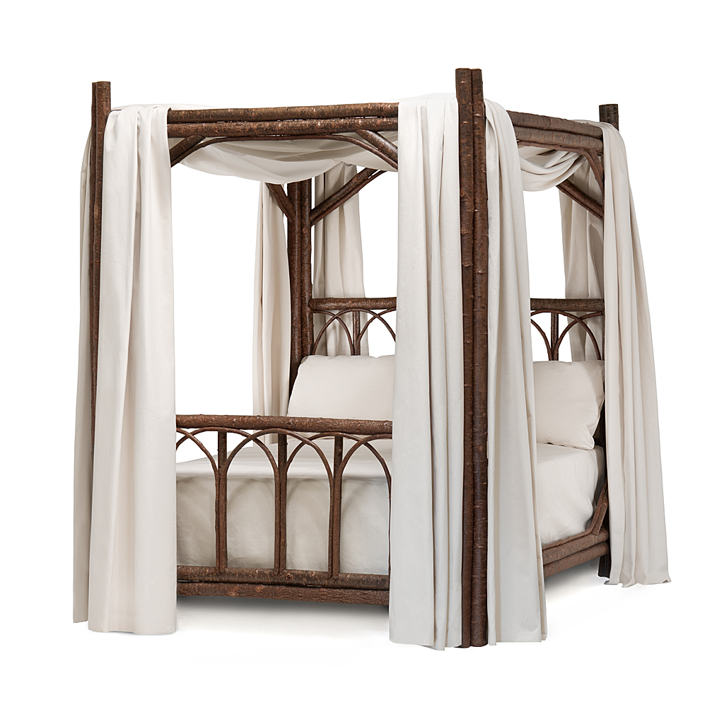 Kai Canopy Bed 4150 Natural finish La Lune Collection rustic furniture