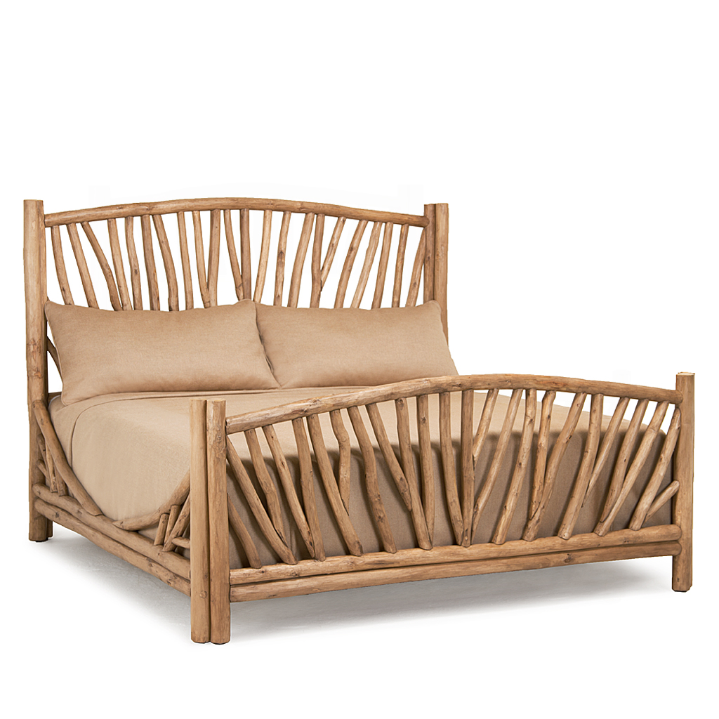 Penny Bed 4306 Pecan finish La Lune Collection rustic furniture