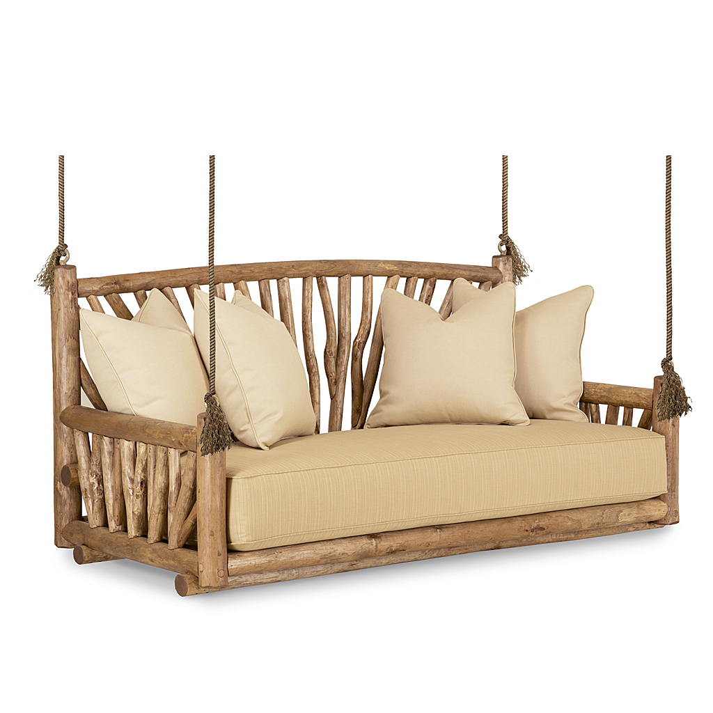 Penny Hanging Daybed 4519 Pecan finish La Lune Collection rustic furniture