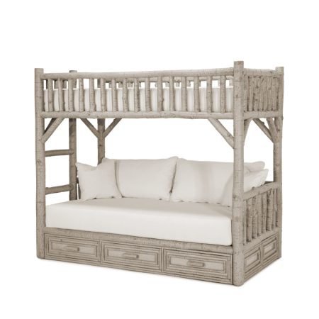 Silas Bunk Bed with Drawers 4626L La Lune Collection rustic furniture