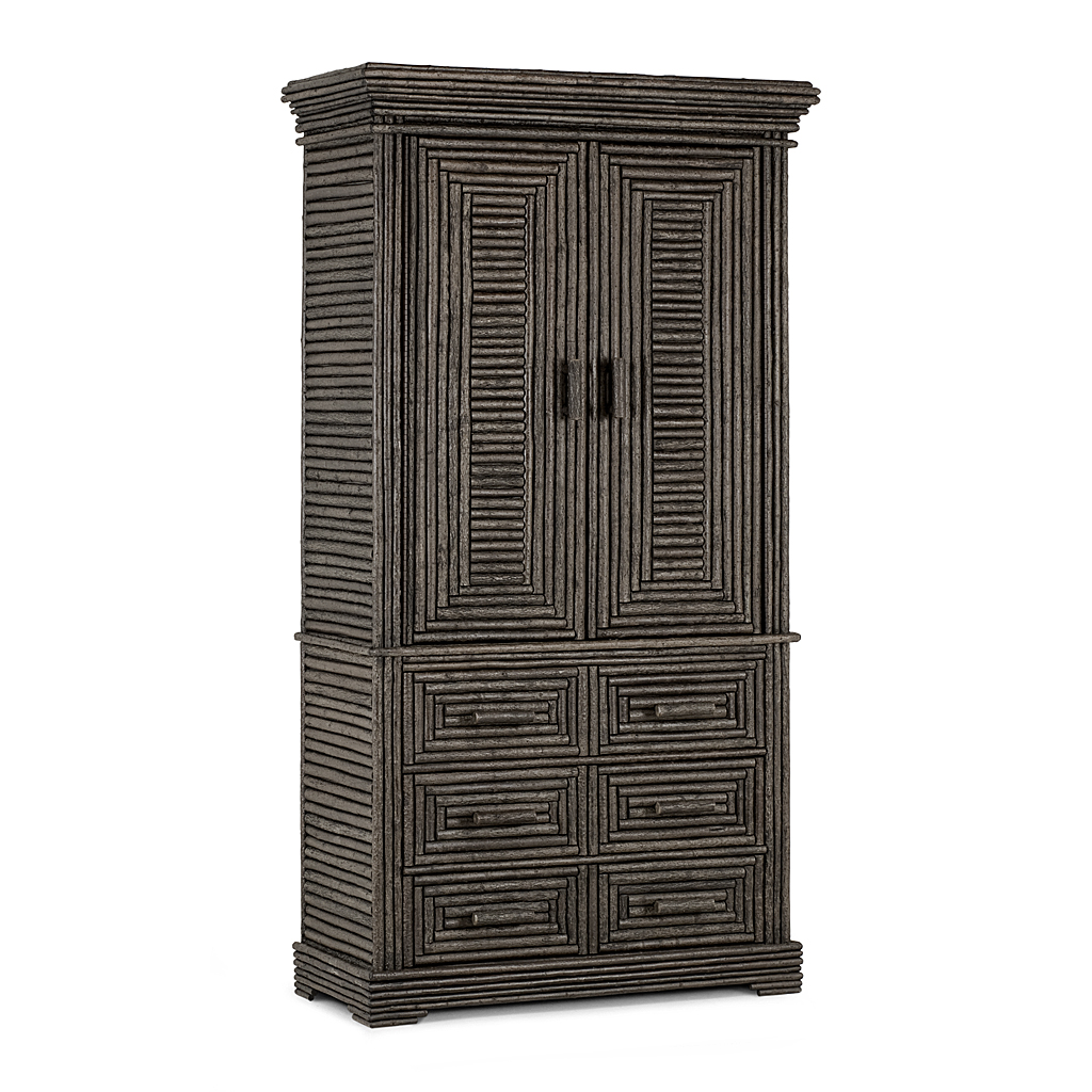 Neil Cabinet 2072 Ebony finish La Lune Collection rustic furniture