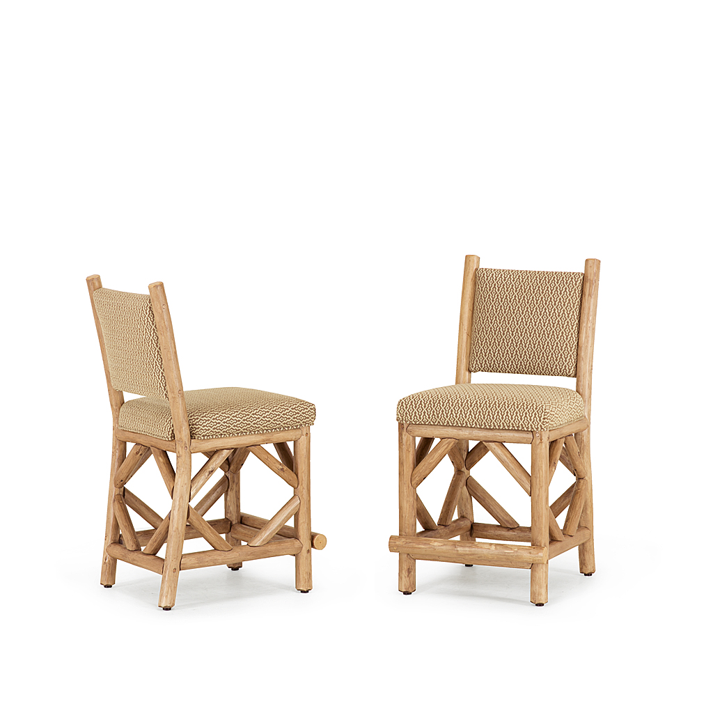 Iris Counter Stool 1126 Pecan finish La Lune Collection rustic furniture