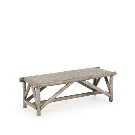 Ivan Woven Leather Bench 1147 La Lune Collection rustic furniture