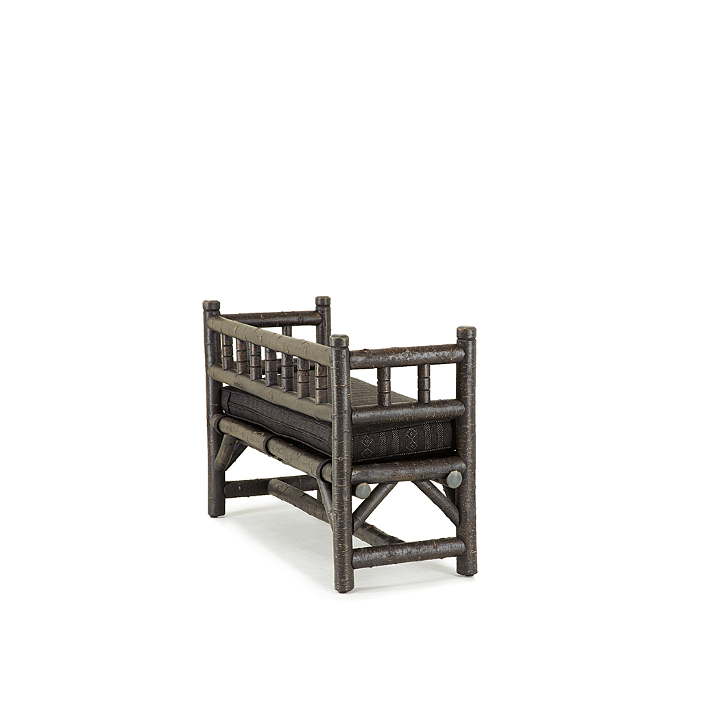 Leah Bench 1302-U Ebony finish La Lune Collection rustic furniture