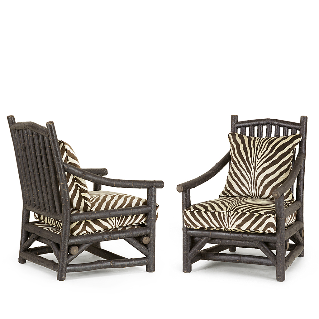 Lola Club Chair 1167-U Ebony finish La Lune Collection rustic furniture