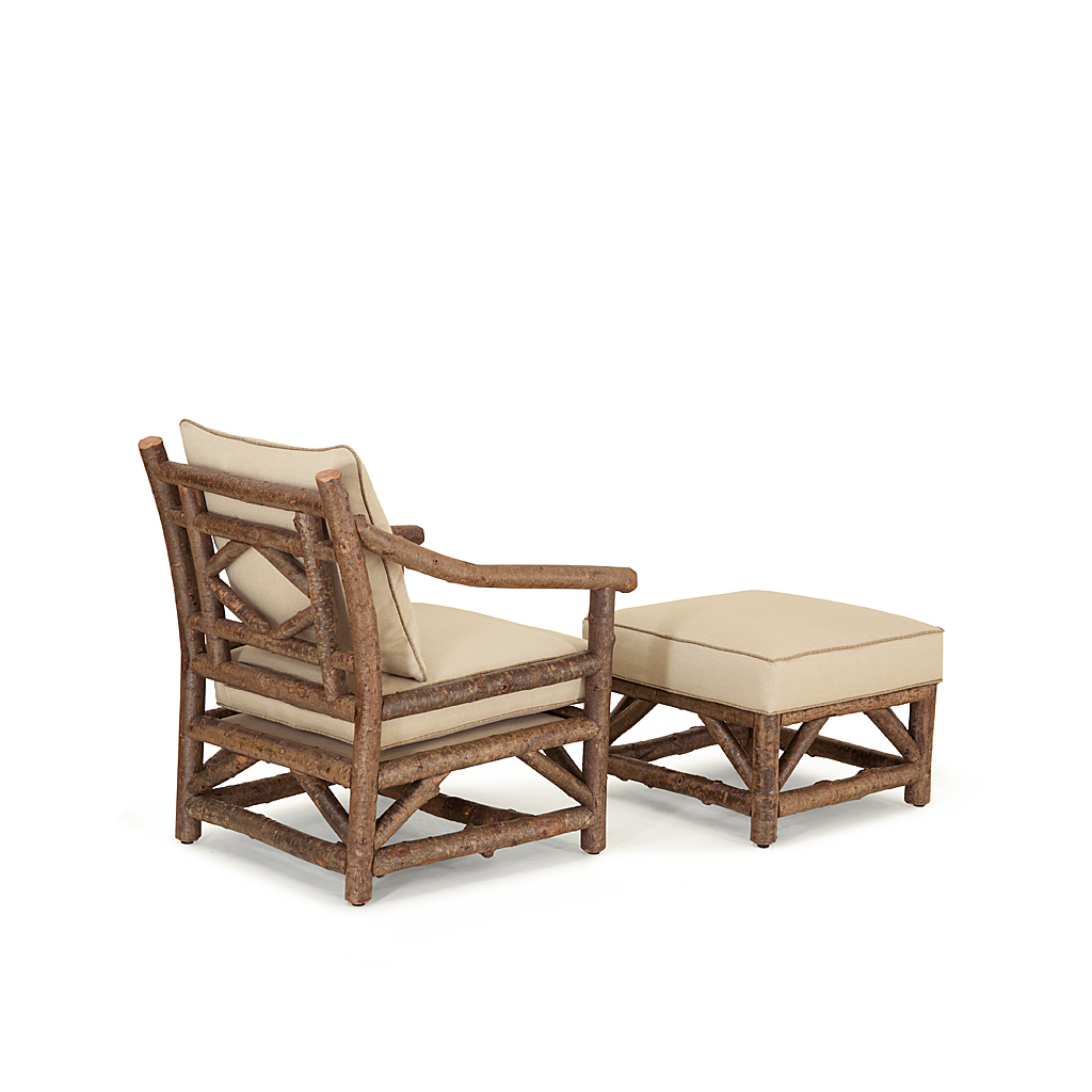 Mia Club Chair 1175-I, Lola Ottoman 1173-I Natural finish La Lune Collection rustic furniture