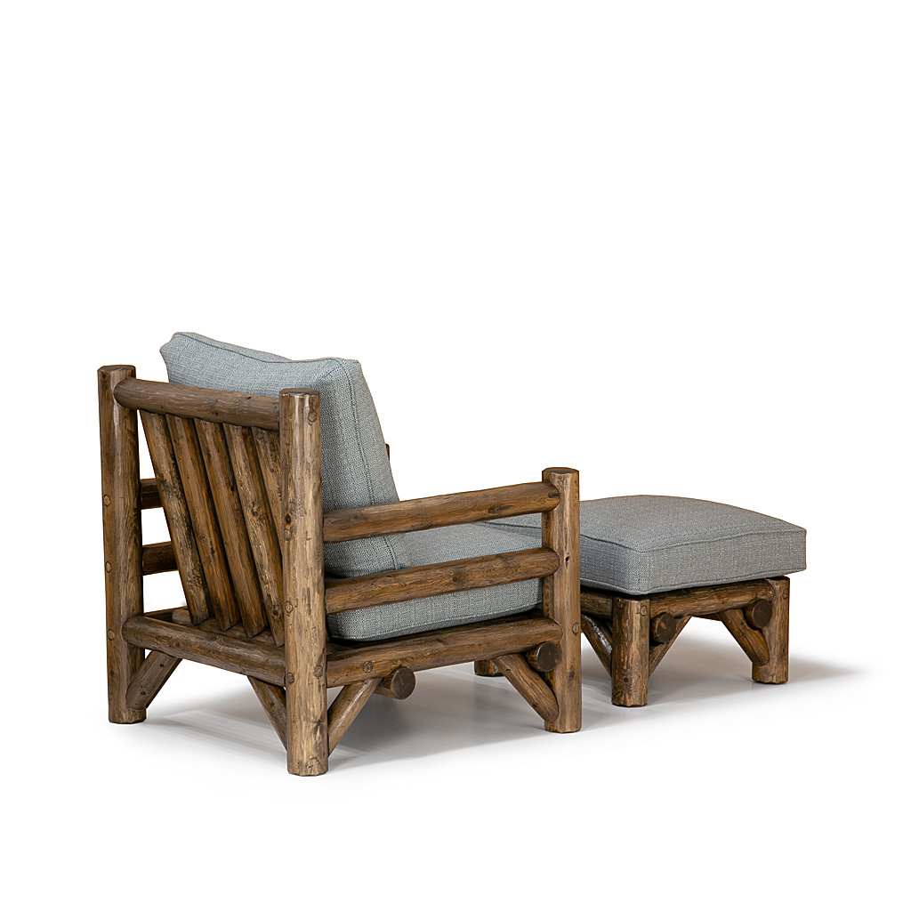 Wyatt Lounge Chair 1248-O, Ottoman 1254-O Coffee on Cedar finish La Lune Collection rustic furniture