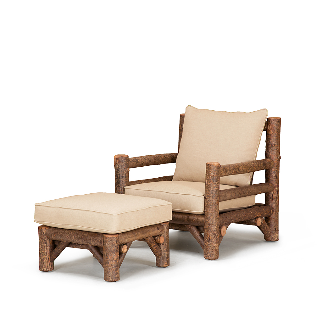 Wyatt Lounge Chair 1248-U, Ottoman 1254-U Natural finish La Lune Collection rustic furniture
