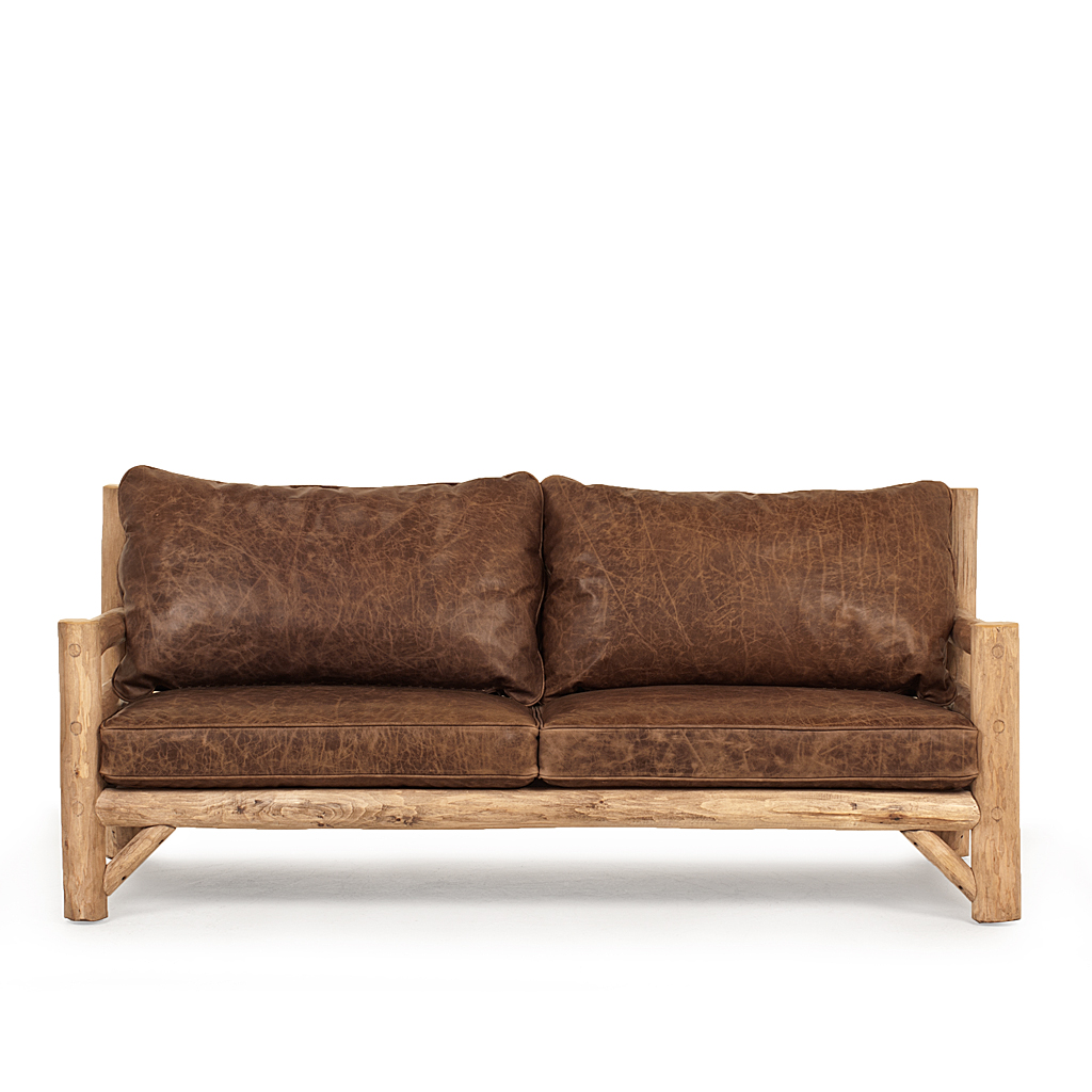 Wyatt Medium Sofa 1246-I Pecan finish La Lune Collection rustic furniture