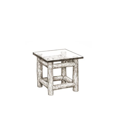 Becca End Table Base 3292-I La Lune Collection rustic furniture