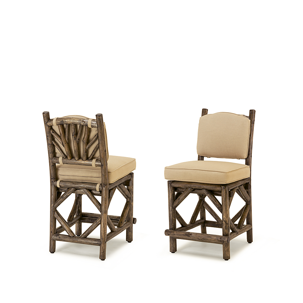 Lily Counter Stool 1390-U Kahlua finish La Lune Collection rustic furniture