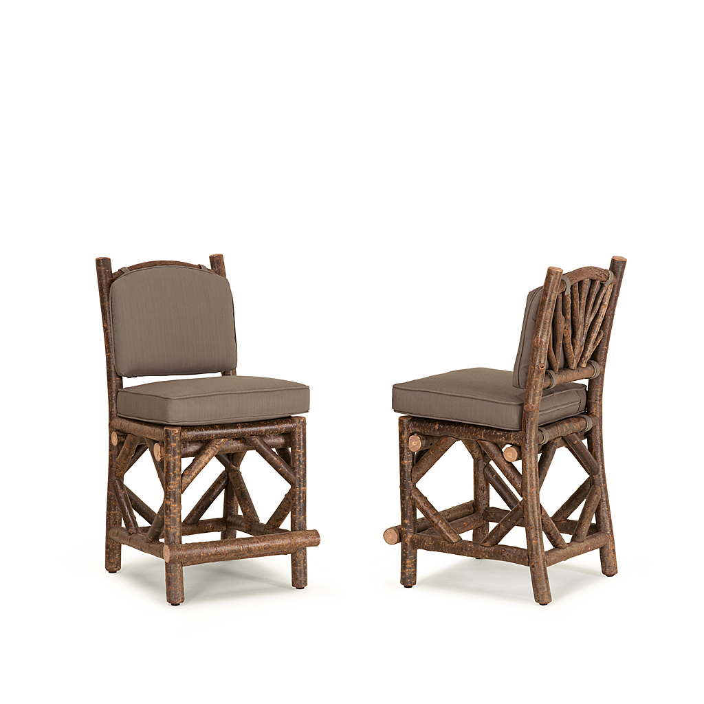 Lily Counter Stool 1390-U Natural finish La Lune Collection rustic furniture