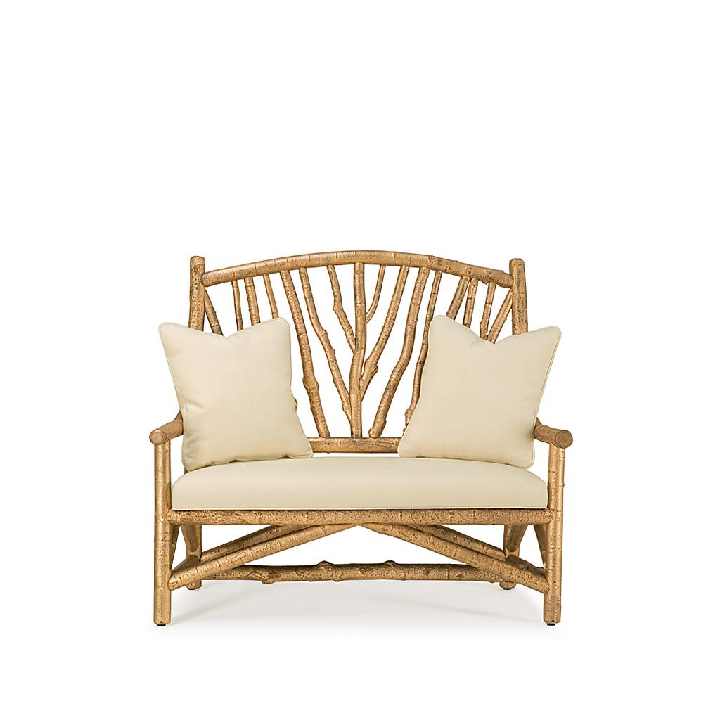 Lily Settee 1404-I Gold Leaf finish La Lune Collection rustic furniture