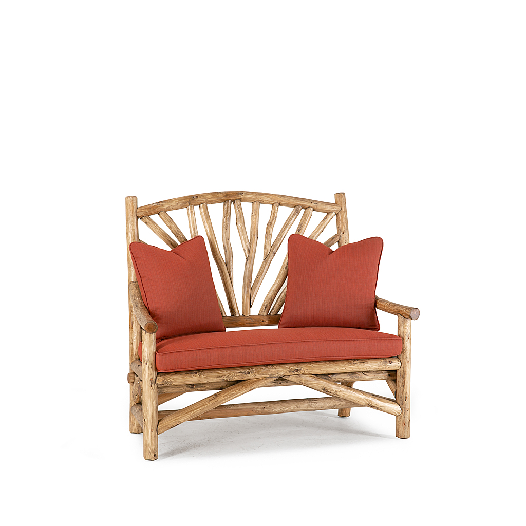 Lily Settee 1404-U Pecan finish La Lune Collection rustic furniture