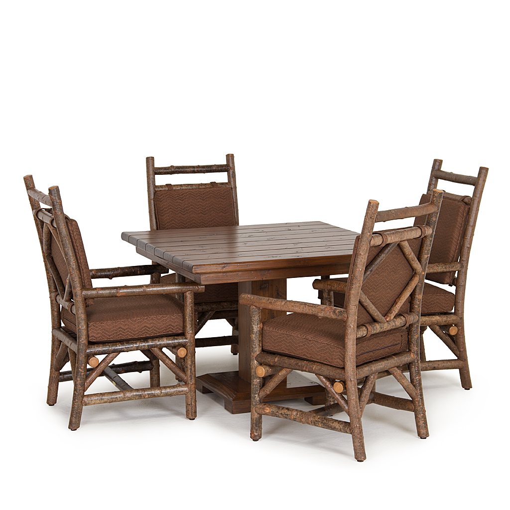 Rae Armchair 1295-U, Table 3140-U Natural finish La Lune Collection rustic furniture