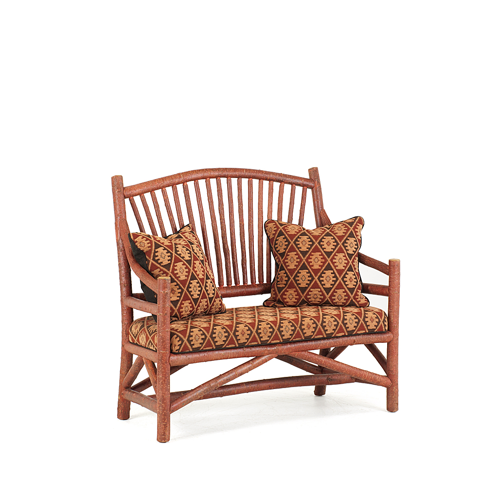 Jen Settee 1150-I Redwood finish La Lune Collection rustic furniture