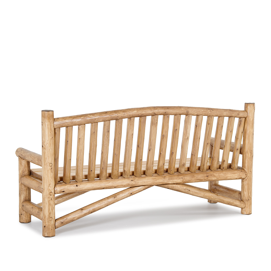 Owen Bench 1510-O Custom Pecan finish with Cedar Plank Seat La Lune Collection rustic furniture