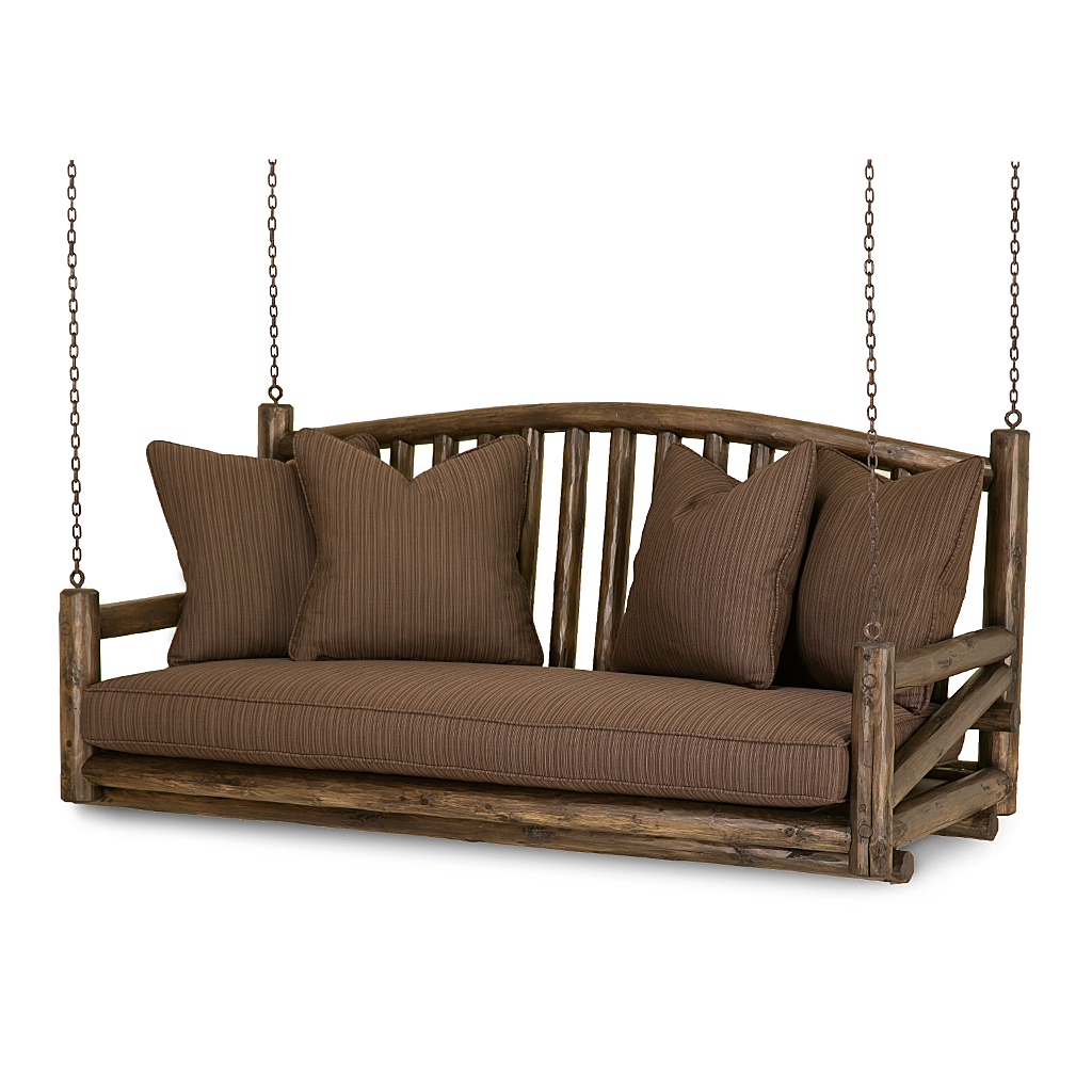 Owen Porch Swing 1233-I Kahlua finish La Lune Collection rustic furniture