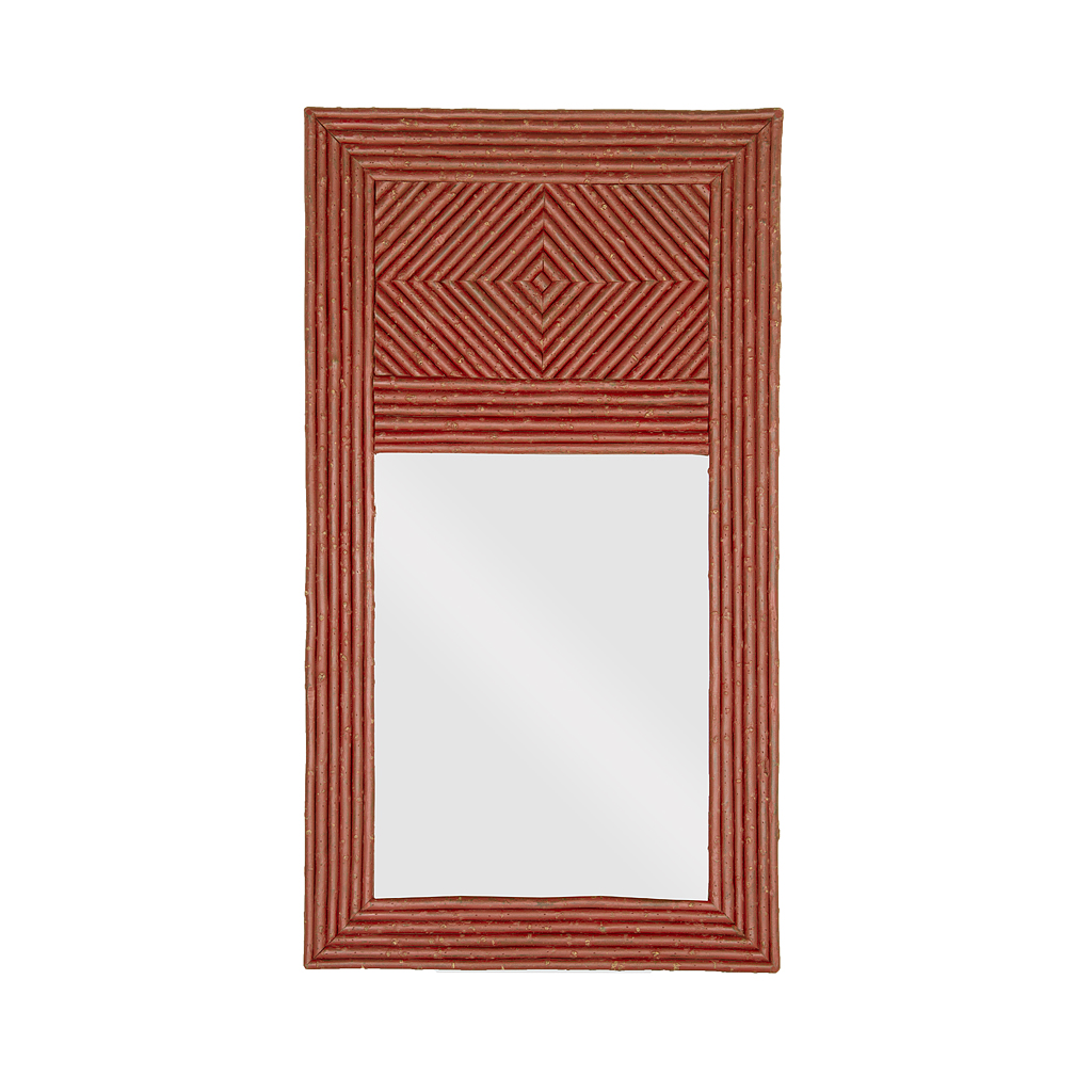 Ozell Mirror 5035-I Redwood finish La Lune Collection rustic furniture