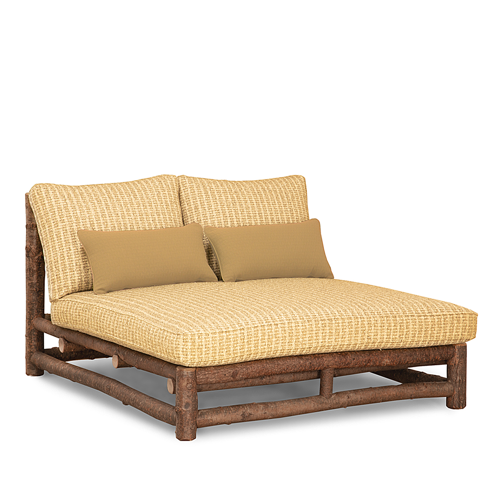 Wyatt Double Chaise 1598-U Natural finish La Lune Collection rustic furniture