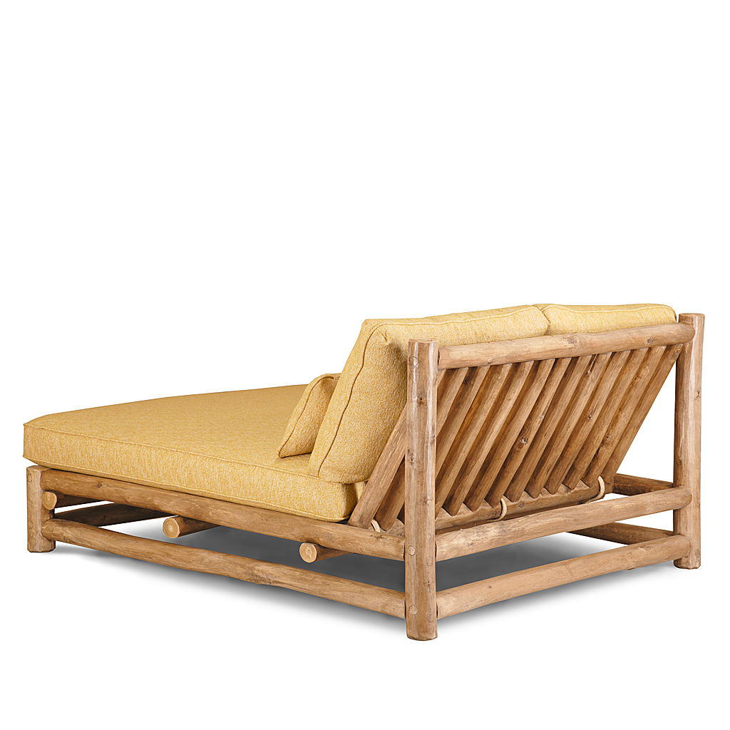 Wyatt Double Chaise 1598-U Pecan finish La Lune Collection rustic furniture