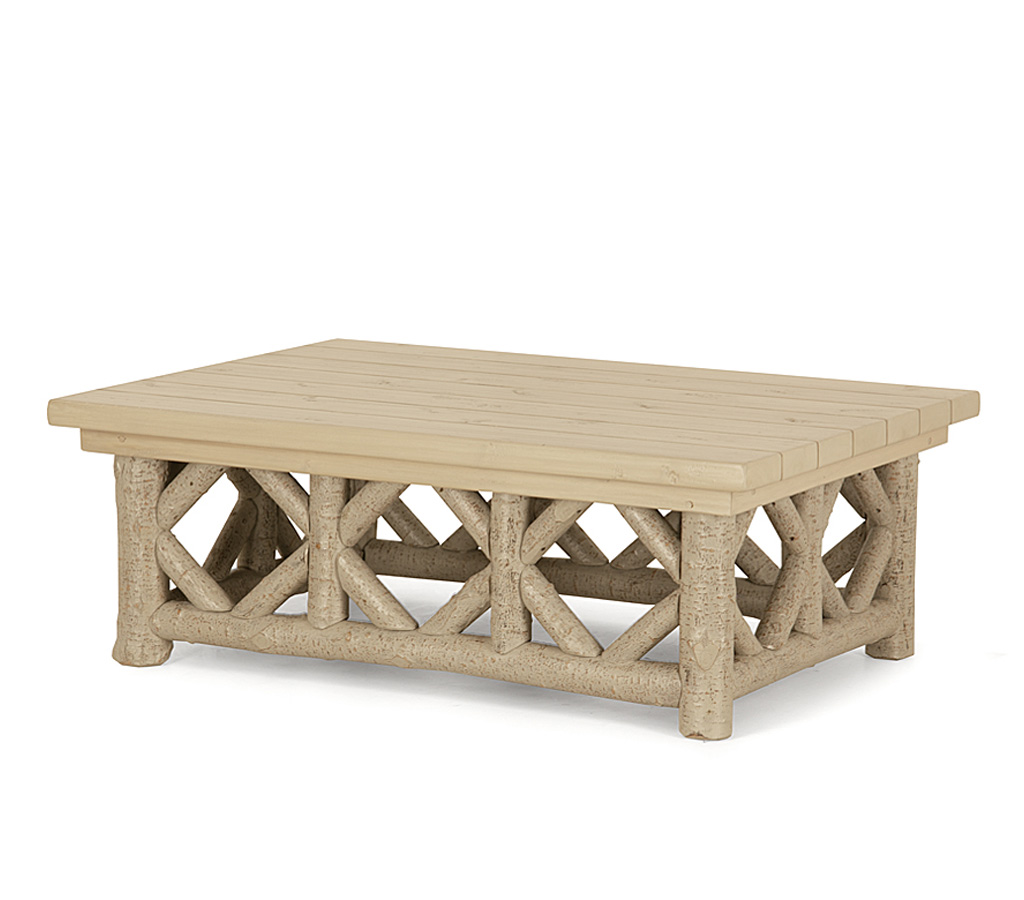 Alira Coffee Table 3233-U Taupe finish with Custom Taupe Cedar Top La Lune Collection rustic furniture