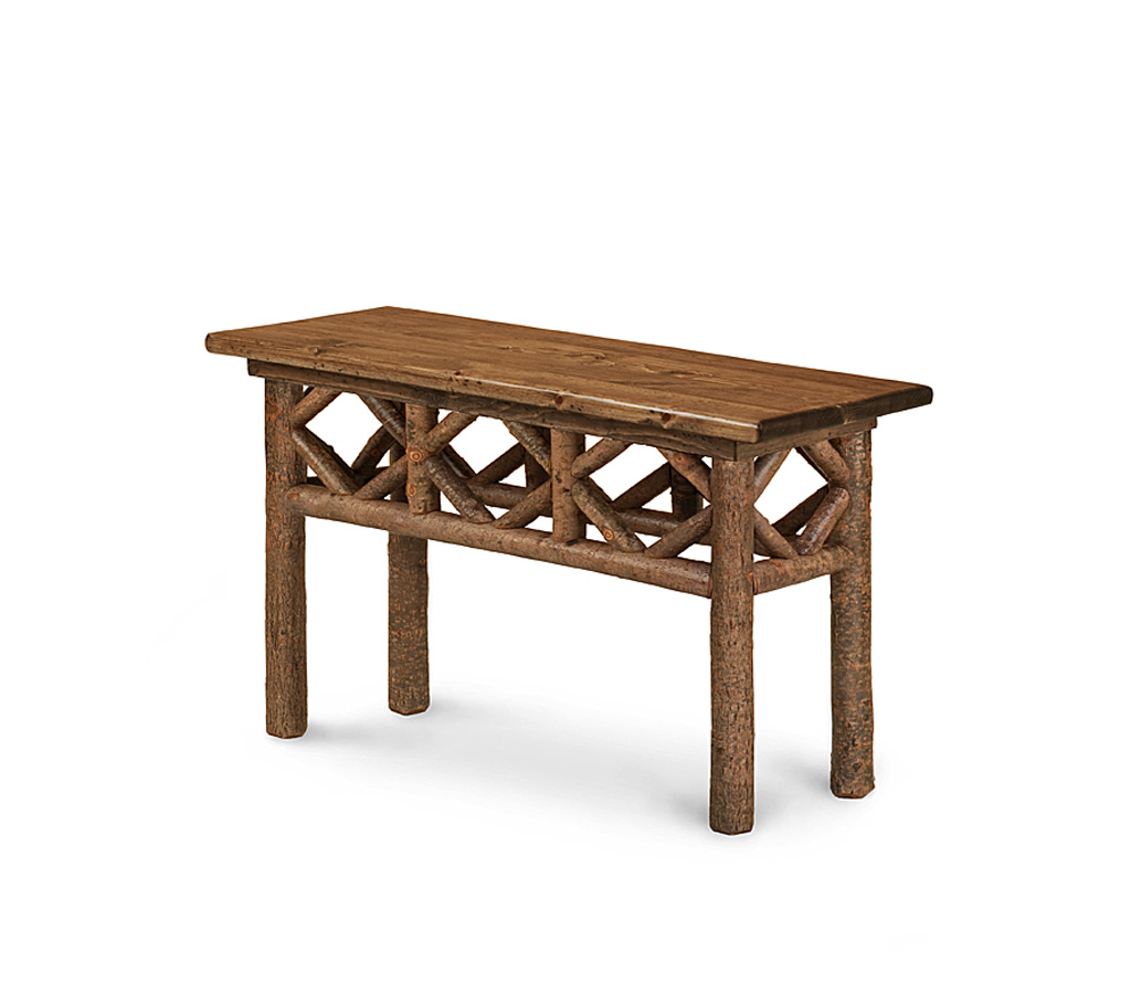 Alira Console Table 3427-I Natural finish with Medium Pine Top La Lune Collection rustic furniture