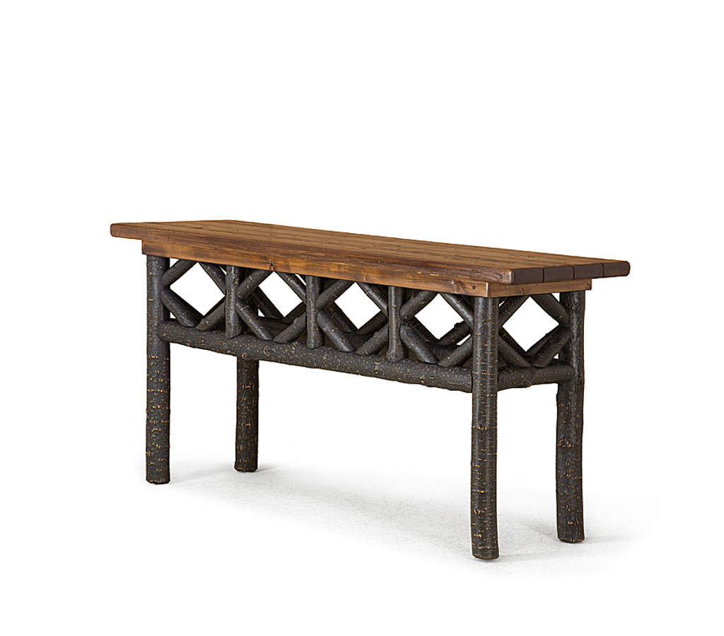 Alira Console Table 3429-U Ebony finish with Medium Cedar Top La Lune Collection rustic furniture