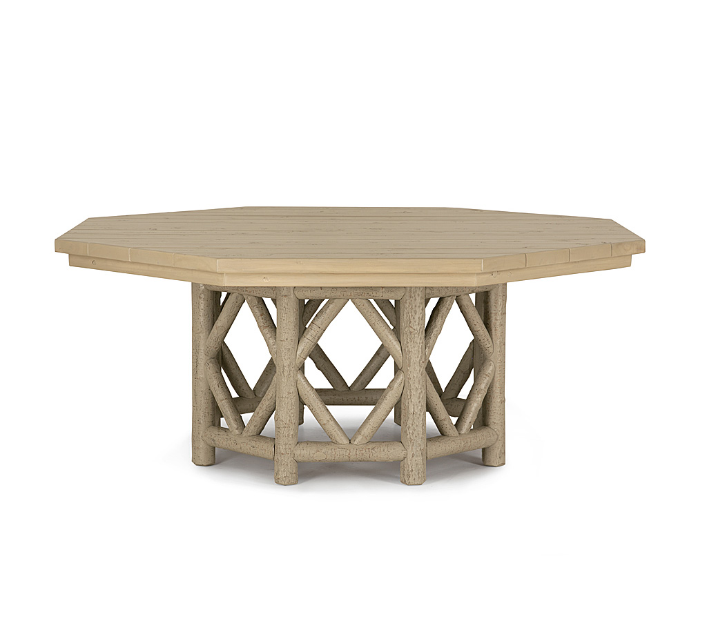 Alira Dining Table 3116-U Taupe finish with Custom Taupe Cedar Top La Lune Collection rustic furniture