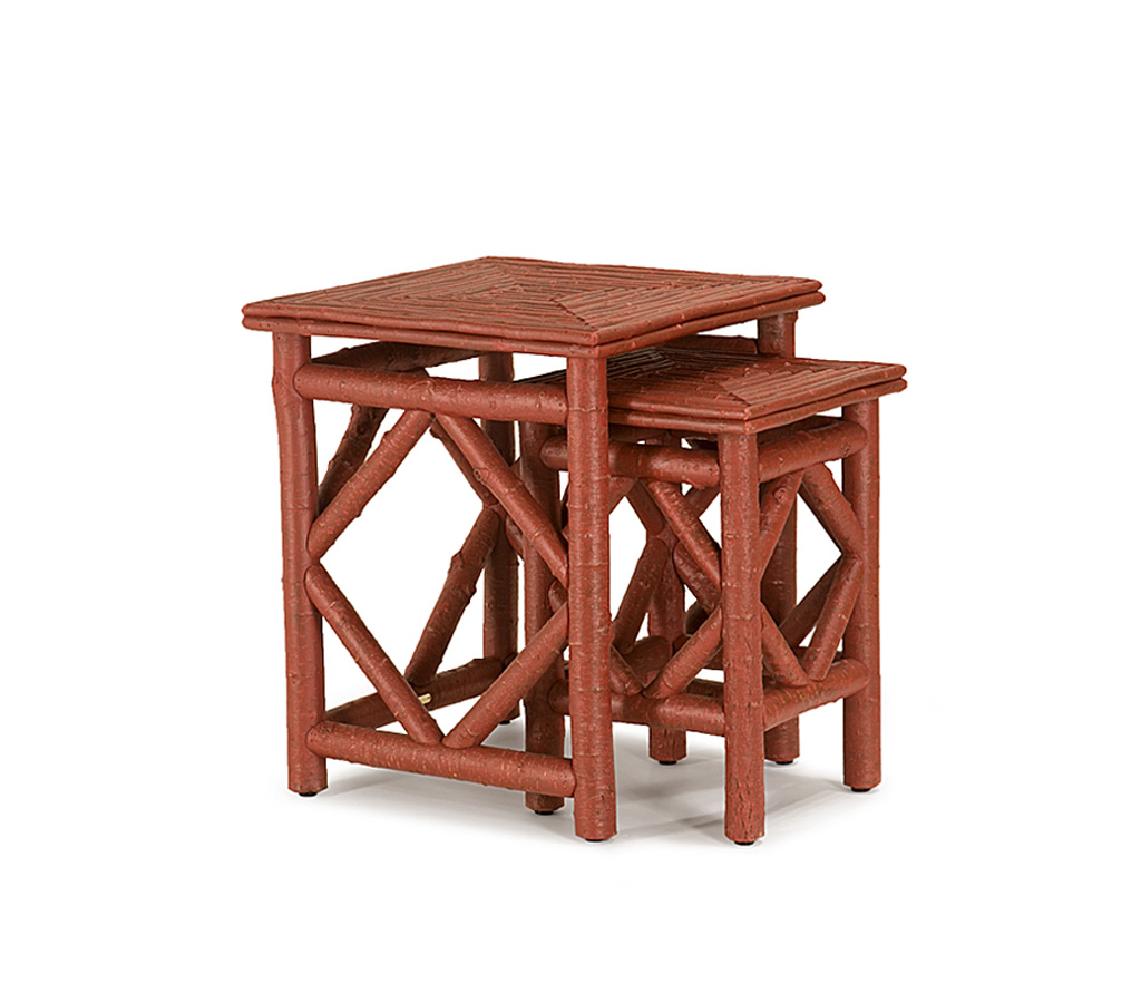 Alira Nesting Tables 3424-I Redwood finish La Lune Collection rustic furniture