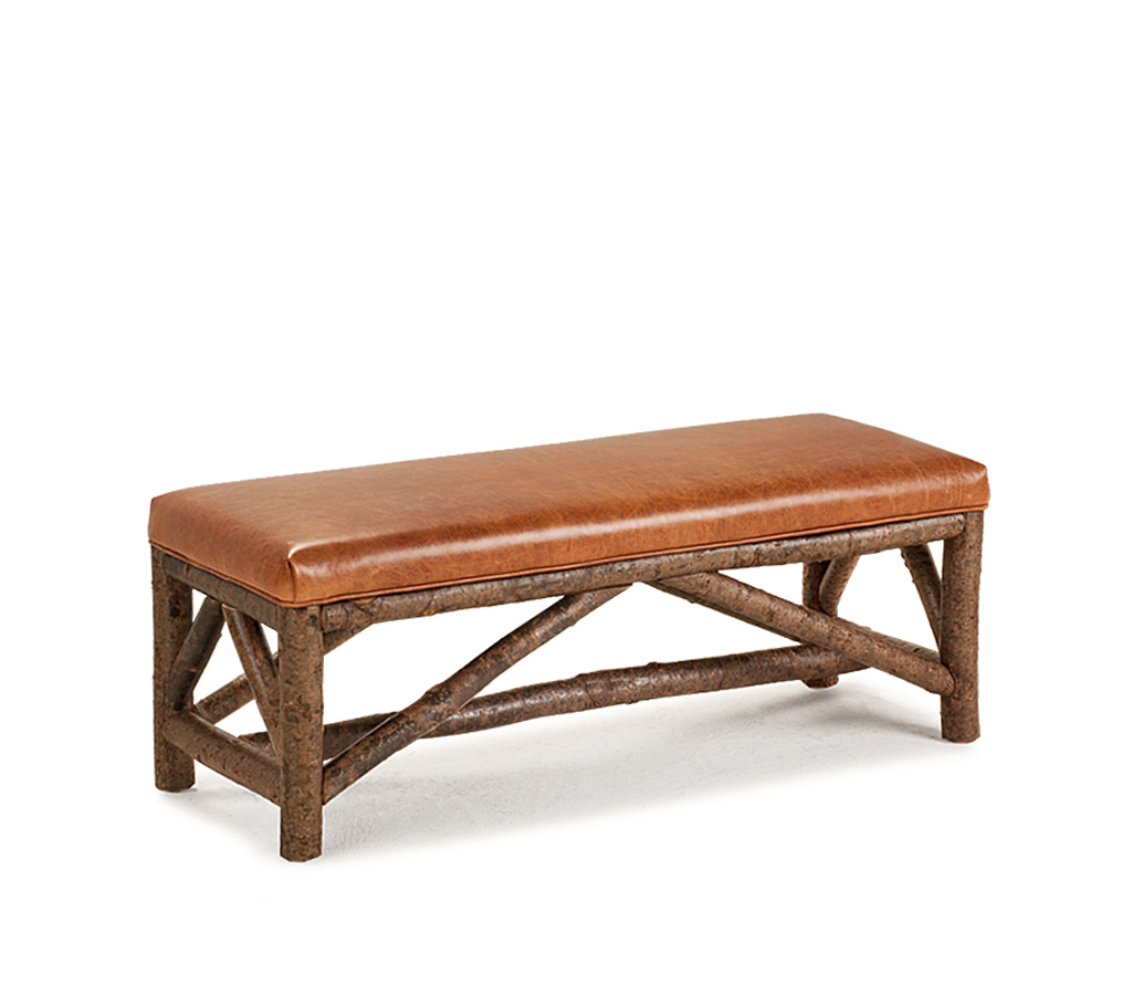 Amos Bench 1113-I Natural finish La Lune Collection rustic furniture