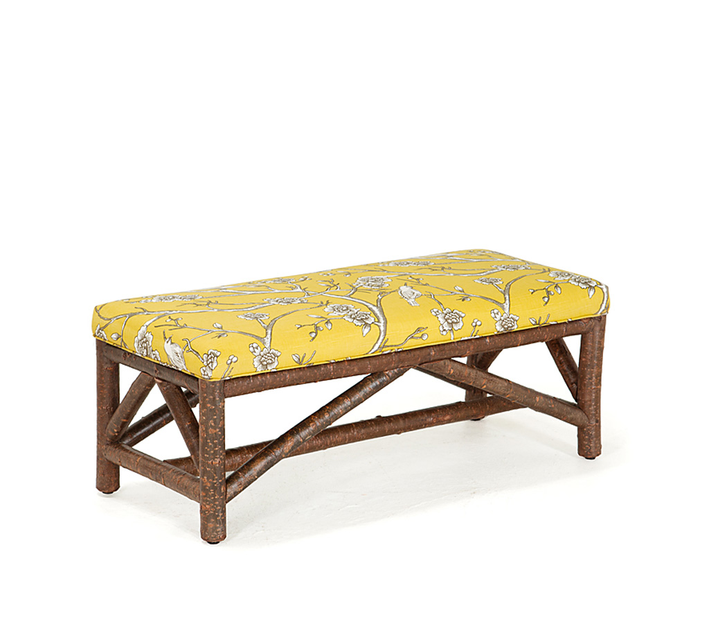 Amos Bench 1113-I Natural finish La Lune Collection rustic furniture