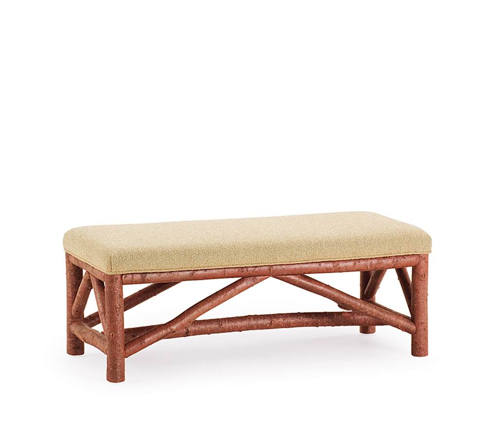 Amos Bench 1113-I Redwood finish La Lune Collection rustic furniture