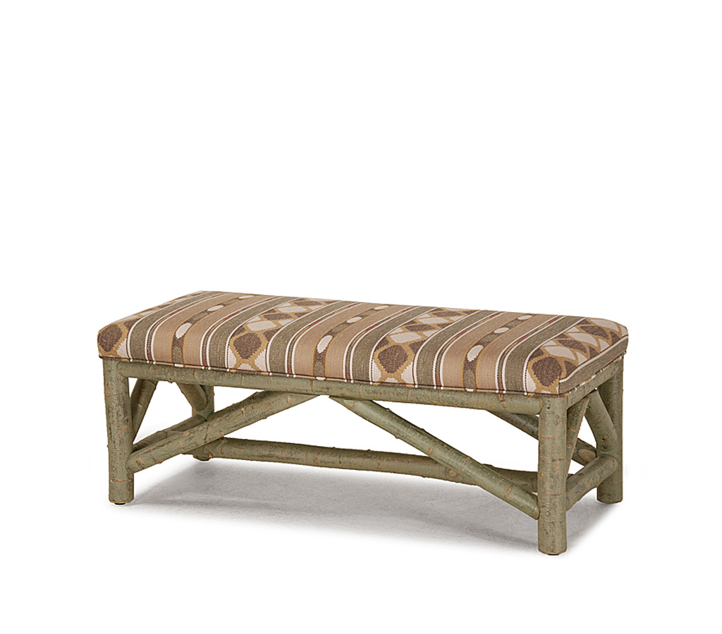 Amos Bench 1113-I Sage finish La Lune Collection rustic furniture