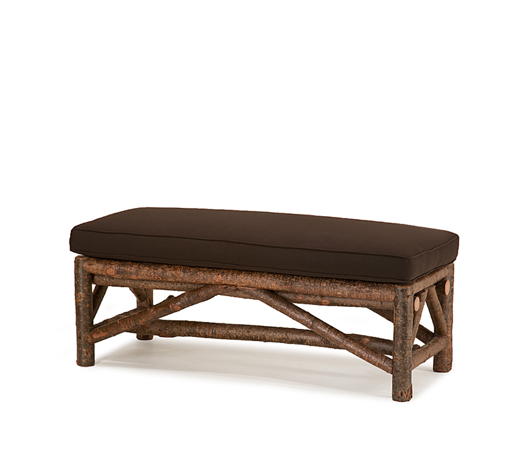 Amos Bench 1113-U Natural finish La Lune Collection rustic furniture