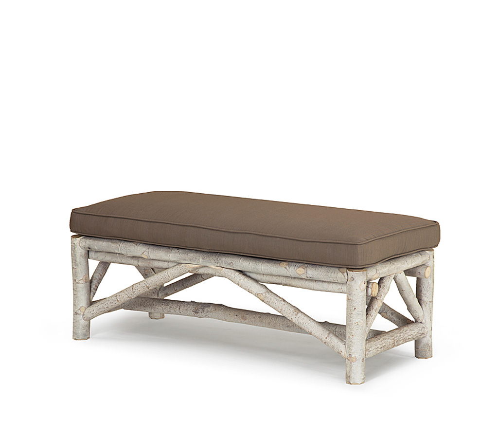 Amos Bench 1113-U Whitewash finish La Lune Collection rustic furniture
