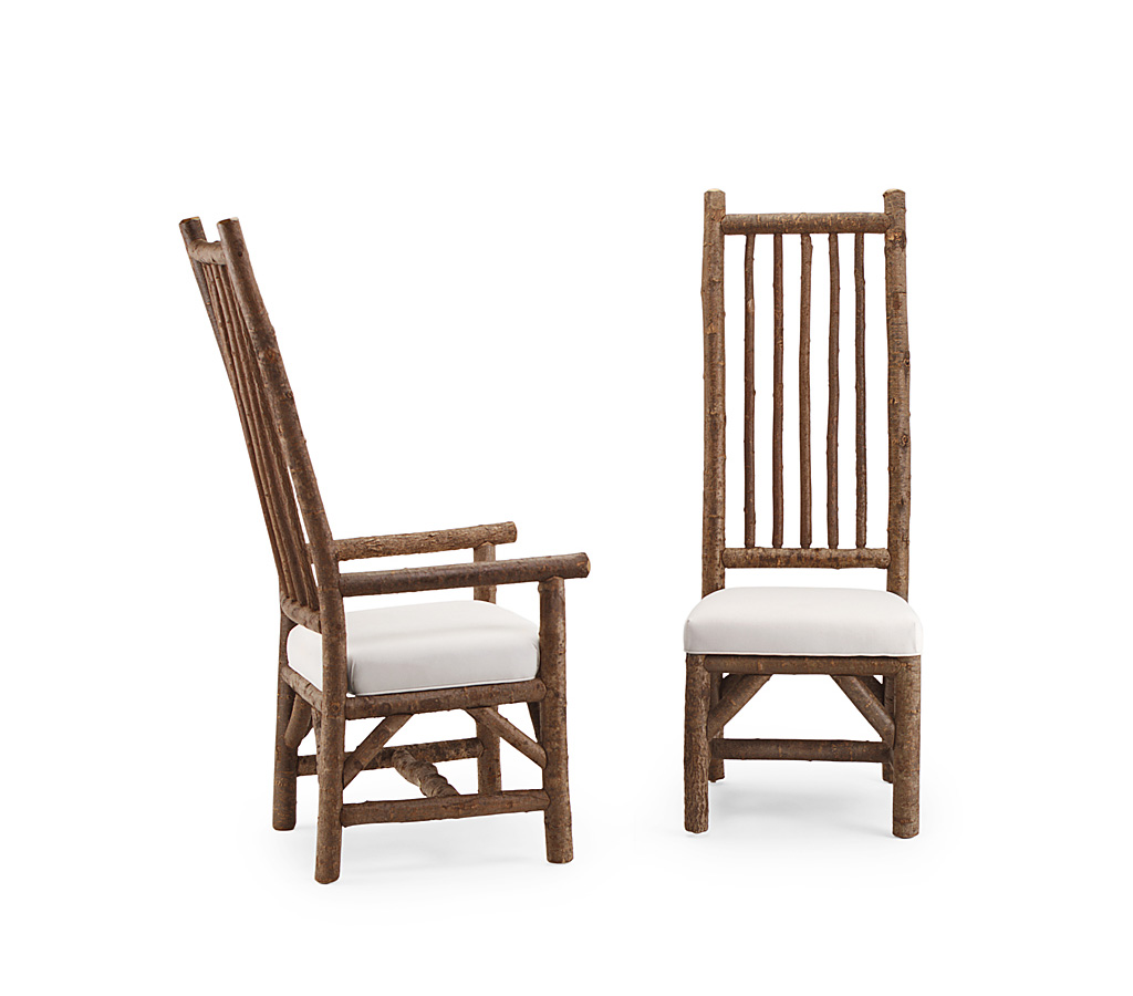 Aria Armchair 1214-I, Side Chair 1212-I Natural finish La Lune Collection rustic furniture