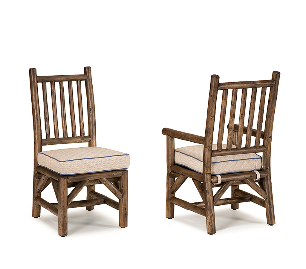 Aria Side Chair 1204-U, Armchair 1206-U Kahlua finish La Lune Collection rustic furniture