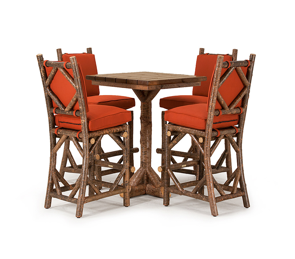 Arvid Bar Table 3049-U, Rae Barstool 1298-U Natural finish with Medium Cedar Top La Lune Collection rustic furniture