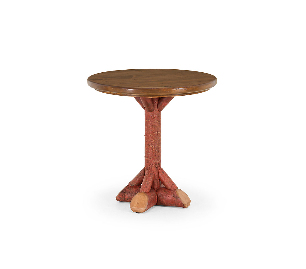 Arvid Dining Table 3045-I Redwood finish with Medium Pine Top La Lune Collection rustic furniture