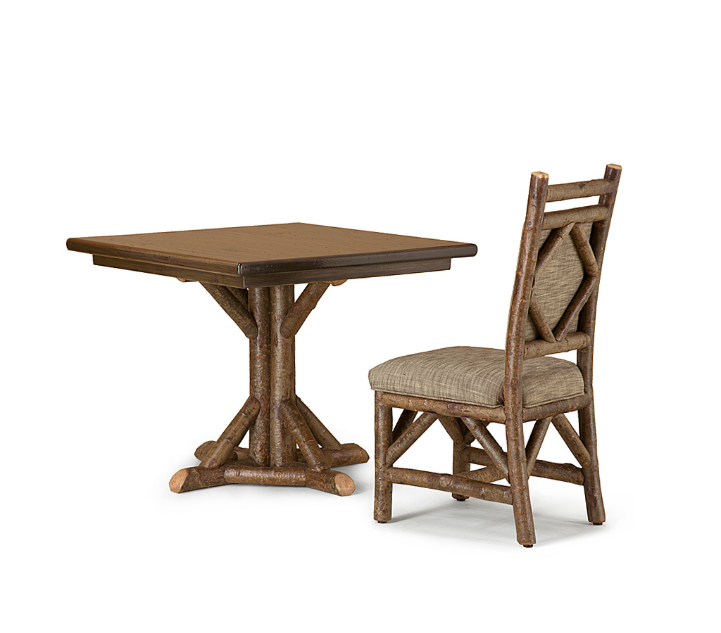 Aston Dining Table 3594-I, Rae Small Side Chair 1606-I Natural finish with Medium Poplar Top La Lune Collection rustic furniture