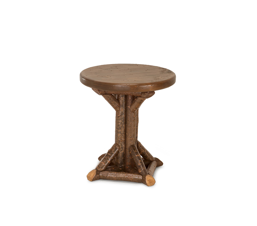 Aston Side Table 3528-I Natural finish with Medium Pine Top La Lune Collection rustic furniture